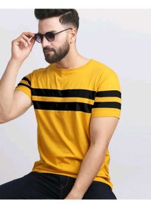 Yellow & Black Striped Tee