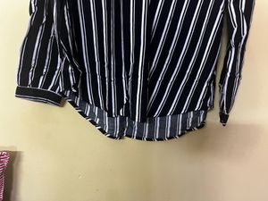 Black And White Stripes Top