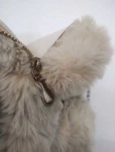 Cute Furry Bunny Shaped Sling Bag