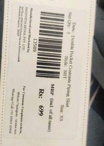 Double Pocket Contraate Piping Shirt