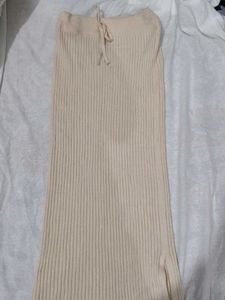 Ribbed Knit Maxi Skirt