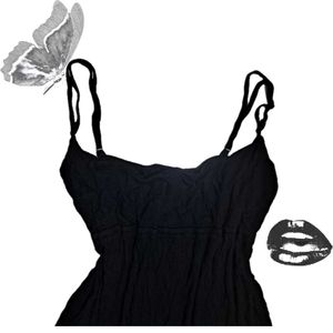 Black Lounge Slip Dress