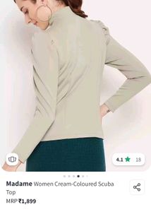 Dusty Pink Front Zip Top By Madame