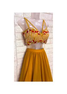 Mustard Designer Lehengacholi