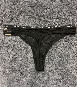 Black Lace Thong