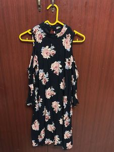 Floral Cold Shoulder Dress
