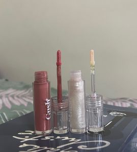 HUDA Beauty Highlighter (pink Sand) &amp; Gush Gloss