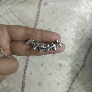 Silver Oxidized Earrings