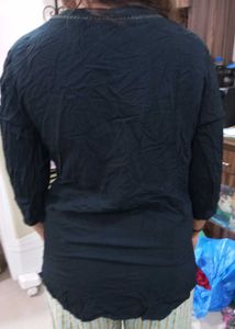 Short Black Kurta