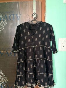 Black Printed Kurti