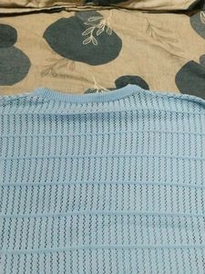 Light Blue Knit Cardigan