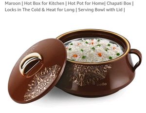 Stylish Maroon Casserole Dish