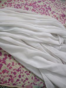 New White Hijab Scarf