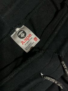 AAPE NOW Black Joggers