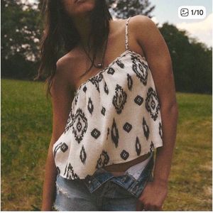 Zara New Limited Edition Cotton Bohemian Top