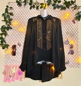 SizeM/L 🎁Buy 2 Get 1 Free 🎁 Elegant  Black Top