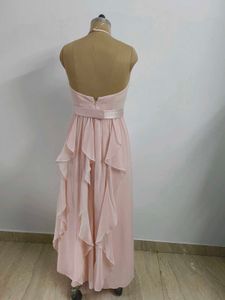 Ruffle Halter Gown