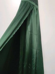 Bottle Green Color Gown