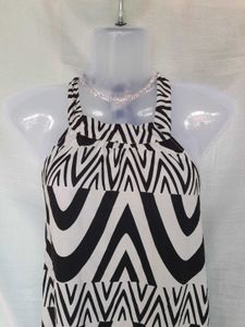 Black &amp; White Maxi Dress