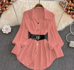 Elegant Pink Button-Down Top