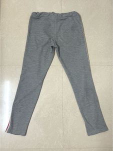 Gray Track Pants with Stripes