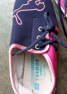 Tattoos Sports Women Shoes Pink And Blue Colour Uk
