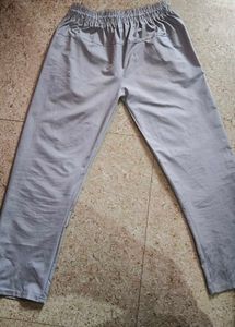Gray Casual Track Pants