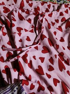 Heart Print Slip Dress