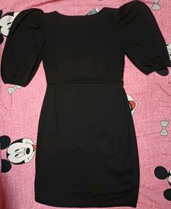 Chic Black Sequin Mini Dress