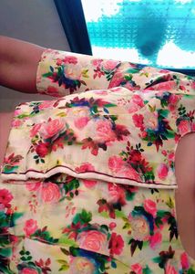 Red , Golden, Green Colour Blouse