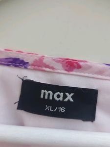 Pink Floural Peplum Top