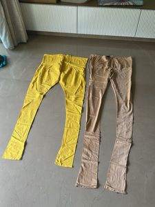 Unique Yellow &amp; Beige Chudidar
