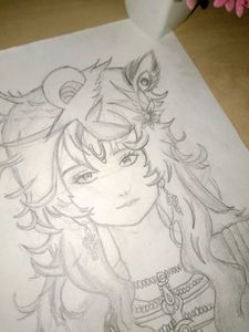 KRISHNA JI CUTE SKETCH