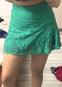 Green Mini Skirt