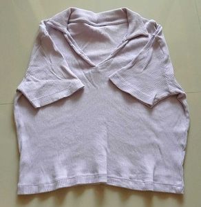 Cute Pinteresty Lavendar Crop Top