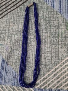 Blue Beaded Necklace Import Quality