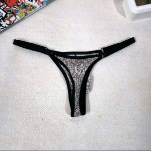 Mens Leopard Print Thong