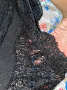 Black Lace Detail Dress