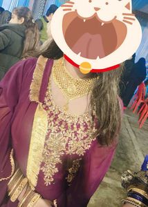 Elegant Purple Embroidered Salwar Kameez