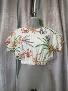 Floral Print Crop Top 💗