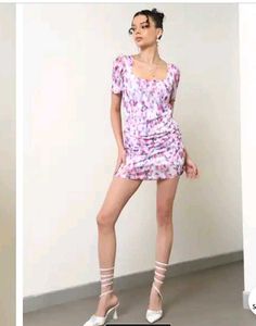 Trendy Floral Mini Dress