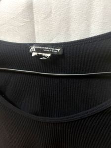 Zara Ribbed Long Sleeve Top