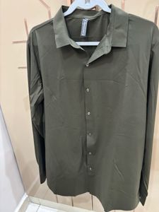 Olive Green Long Sleeve Shirt