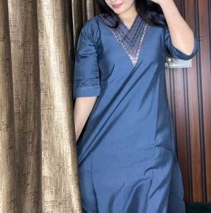 Jam Silk With Lining Pretty Kurti