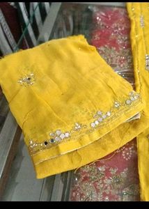 Yellow Embroidered Kurta Set