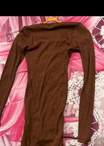 PRICE DROP - Bodycon Brown Mini Dress