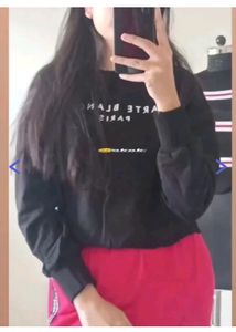 Black sweatshirt branded