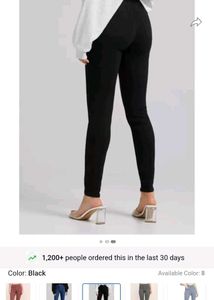 WOMAN BLACK skinny Fit High Rise Clean Stretchable