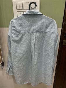 Embellished sky blue shirt