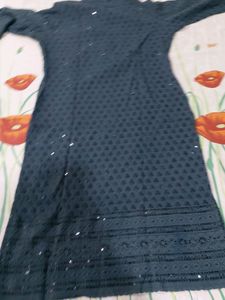 Dark Grey Sequence Work Kurta